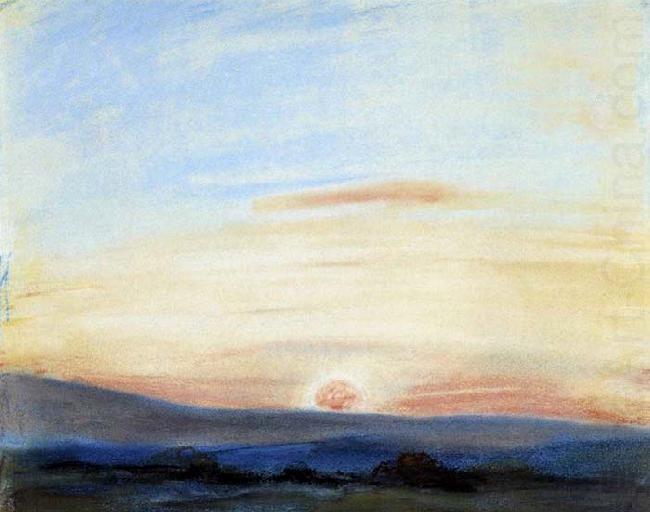 Eugene Delacroix Study of Sky oil painting picture